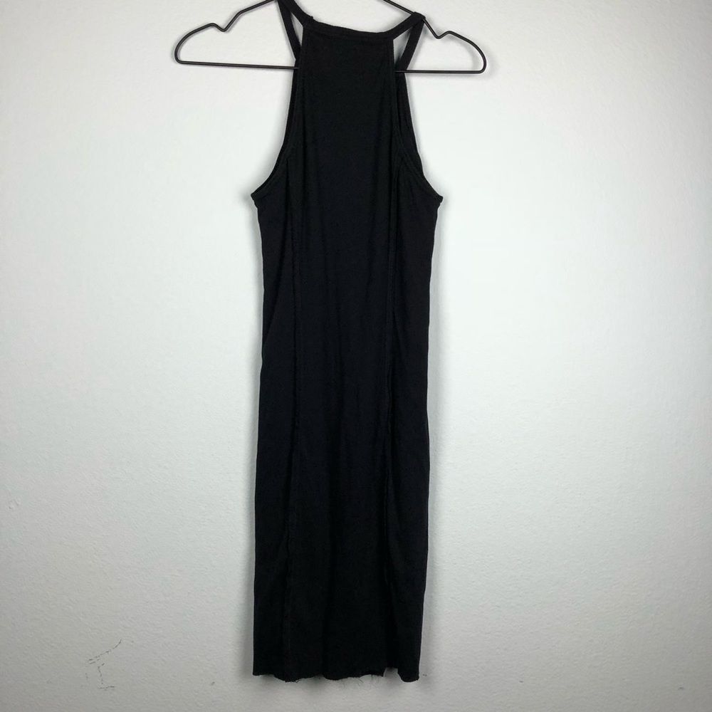 Splendid • Black Ribbed Tank Bodycon Basic Dress - Picture 8 of 8